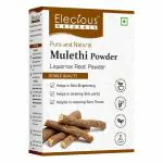 Elecious Mulethi Powder For Face, Hair, Eating (200 Grams) | Yashtimadhu Powder, Liquorice (Licorice) Powder for Skin |Edible|Hair and Skin care | Natural, Preservative-free