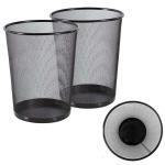 Goodwill Tech Recycling Dustbins, Pack of 2 Metal Mesh Dustbins waster Basket for Home, Office