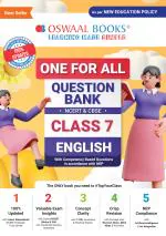 Oswaal One For All Question Bank NCERT & CBSE, Class-7 English (For 2023-24 Exam)