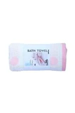 Lofa Pink Cotton Bath Towel for Men and Women