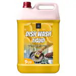 BLISS & BLUSH Dishwash Liquid 5 Liter Yellow | Natural, Plant Based & Eco-Friendly | Removes Tough Grease