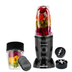 Kimatsu Nutri-Bullet 550 Watts , 2 Unbreakable Jars (500 ml & 300 ml) with 1 Sprinkler 2 types of SS Blades, Black
