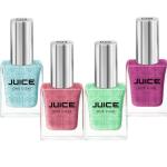 JUICE ONE COAT NAIL PAINT COMBO ITALIAN ROSE - P03, GLORIOUS SKY - P05, SPRING GREEN - P07, HOT TOP PINK - P09 LONG LASTING 11ML EACH PACK OF 4