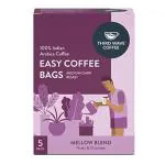 Third Wave Coffee | Arabica Coffee | Easy Coffee Bags | Mellow Blend | Medium Dark Roast - 5 Coffee Bags