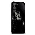 GADGETSWRAP Printed Vinyl Skin Sticker for Samsung Galaxy S23 Plus - gray scale woman