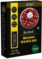 La Casa Red Velvet Belgian Waffle Mix 400 Gm