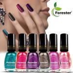 Forester Forester 6 Trendy Metalik Colors Nail Polish Multicolor ( Each Bottel 6 Ml) Jambli (Pack of 6)