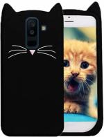 Aviaaz Samsung Galaxy A6 Plus Black Silicon Back Cover