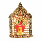 Itiha Multicolor Metal Durga Devi on Tiger Temple Idol