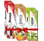 ROYAL RAJ ROSE SYRUP, JEERA SHARBAT AND LEMON SYRUP 750mlX3 (PACK OF 3)-A2
