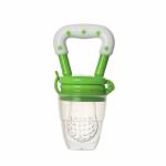 Ssanvi Green Baby Food Feeder, Fruit Feeder Pacifier, Fruit Nibbler, Fruit Teether BPA Free Soft Silicone And Extra Mesh Fruit Teether for Babies With 2 Extra Nipple