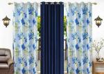 Homedesk Blue Long Door Curtains (217 x 124 cm) (pack of 3)
