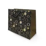 Paper Pep Black Paper Gift Bag (Pack of 3)