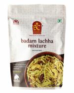 Bhikharam Chandmal - Kaju Badam Lachha - Lachha Namkeen - Indian Snacks - 375Gm (Pack of 1)