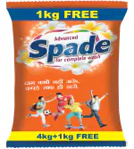 SPADE Detergent Powder (4KG+ 1KG FREE) , Washing Powder with ADVANCED FORMULATION