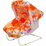 Maanit 10 in 1 Baby Carry Cot/Baby Bouncer with Mosquito Net and Sun Shade (Orange)