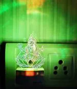DIONA Multicolor Laxmi Maa God 7 Colour Changing 3D Illusion LED Night Lamp 10 cm
