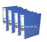 Shining Zon 2D Ring Binder Plastic Box File -A4 Size | File for Certificates and Documents | Office documents and Certificate Plastic File | Ring Files for Documents (Pack of 16)