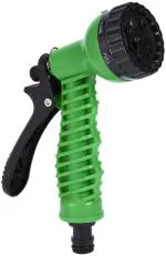TruVeli Green Pvc Nozzle Water Spray Gun Watering Cars Hose Pipe