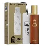 UNO Aroma Musk Scent Car Freshener Perfume With Elegant Car Hanging All Day Long Fragrance (30 ml)
