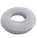 MAHI OVERSEAS Pvc garden braided hose pipe heavy white 1 inch (25mm) width & 100 feet long heavy pvc 3 layer hose pipe, pvc water pipe , pvc agriculture pipe