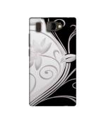 Casotec Black And White Design Printed Silicon Soft TPU Back Case Cover for Panasonic P66 Mega
