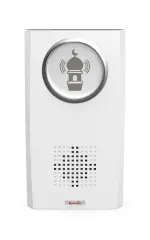 Fybros AZAAN MUSICAL Bell,White Door Bells and Flashing Light -Operated with Two AA Batteries- Made in India