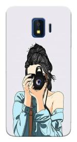 Mobiera Girl With Camera Design Printed Back Cover Case For Samsung Galaxy J2 Core