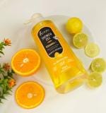 Roots Botanix Natural Freshness Brightening Body Wash 100% Natural Ingredients, Liquid Shower Gel for Glowing Skin (Lemon 550 ML Pack 1)