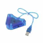 GAMENOPHOBIA PS2 Gamepad to PC Gamepad - 2 Player Converter to Play PS2 Gamepad on Computer - PC USB Joypad Converter for Upto 2 PS2 Controllers - PS2 to PC USB Gamepad Converter