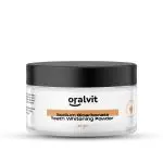 Oralvit Sodium Bicarbonate Teeth Whitening Powder with Baking Soda, Peppermint Oil - 50gm