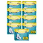 Smilepad Sanitary Pads for Women | Day and Night heavy flow sanitary Napkins| Pack of 9 (90 Pads)