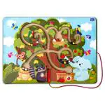 Mini Leaves Multicolor Wood Tree Maze Magnetic Game For 2 Plus Years