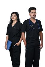 SCRUB INDIA sc11 Pant, Shirt Hospital Scrub (Jade Black M)