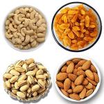 Organic Purify Daily Needs Dry Fruits Combo Pack ( 250 Almonds, 250 Raisins, 250 Pista Salted, 250 Cashew) - 1KG