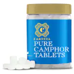 Camveda Pure Camphor Round Tablets 250g (Jar)| Pure & Original Camphor/Kapoor -Pack of 1