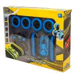 Ralleyz Duo Stunt Double Sided Remote Control Car, 6Y+, Blue & Black