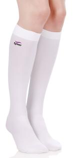 Tynor D.V.T. Stocking Knee High (Pair), White, Small, 1 Pair