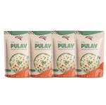 INSTAFOOD-READY TO COOK Pulav | Ready to Eat Meal | Ready to Cook |3-4 Servings Each|Pack of 4 ( 150 g )| After Cooking Gets 2KG to Serve | Zip Lock Packaging |Vegetarian Meal|Easy to Make Just Add Water and Cook