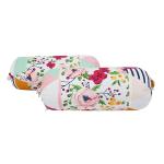 SAGO Multicolor Premium Flower Printed Soft And Luxurious Decorative Soft And Smooth Cotton Bolster Cover 16x32 Inch - Pack Of 2