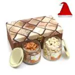 Jaiccha Christmas Gifts-Miracle Box of 2 Jars Of Cashews and Almonds-300 gram