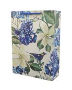 Tasche Paper Products White Hibiscus Paper Bags For Marriage, Birthday And Holiday (28 x 20 x 7.5 cm) Pack Of 40