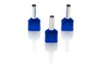 rtsense (TE-2510)-2*2.5 SQMM Twin Ferrules, Insulated Cord Pin End Terminal,Copper Crimp Connectors, Wire Connector  (Blue, Pack of 600)