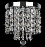Crysta World Multicolour K9 Crystal Chandelier (9 Watt)