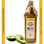 Our Organik Tree Organic Avocado Oil| Cold Pressed Extra Virgin|Cooking, Face, Hair|Omega 369| 250ml