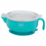 Mee Mee Air Tight Baby Feeding Bowl | BPA Free | Steel Feeding Bowl | Food Remains Warm | Suction Non-Spill Bowl (Blue)(Pack of 1)