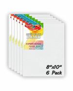Variety Canvas 5 Oz White Canvas Panels Boards 8 x 10 inch