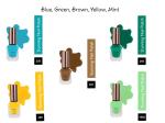 Orimes Supreme Shine Nail Polish-Easy to apply (Smooth texture)-Pack of 5(Blue, Green, Brown, Yellow, Mint)