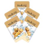 Masking Beauty Skin Glowing, Skin Lightening, Skin Nourishing, Calming, Fairness, Natural Serum Facial Sheet Mask (Potato) Suitable for Women & Men Lyocell Mask Sheet Pack of 05