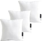 Dr.Soft Polyester Fibre Solid Cushion Pack of 3 (White)